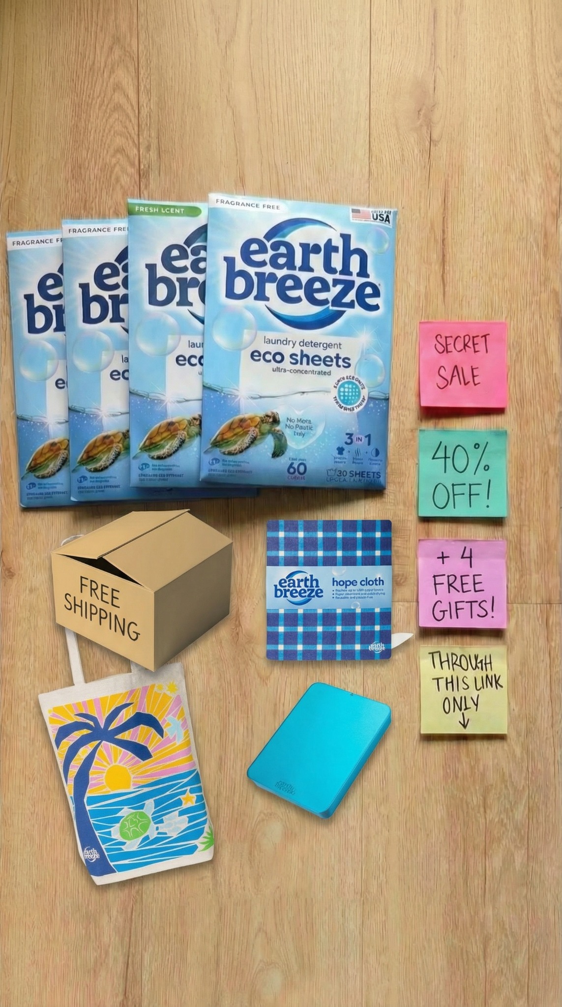 Earth Breeze Facebook ad