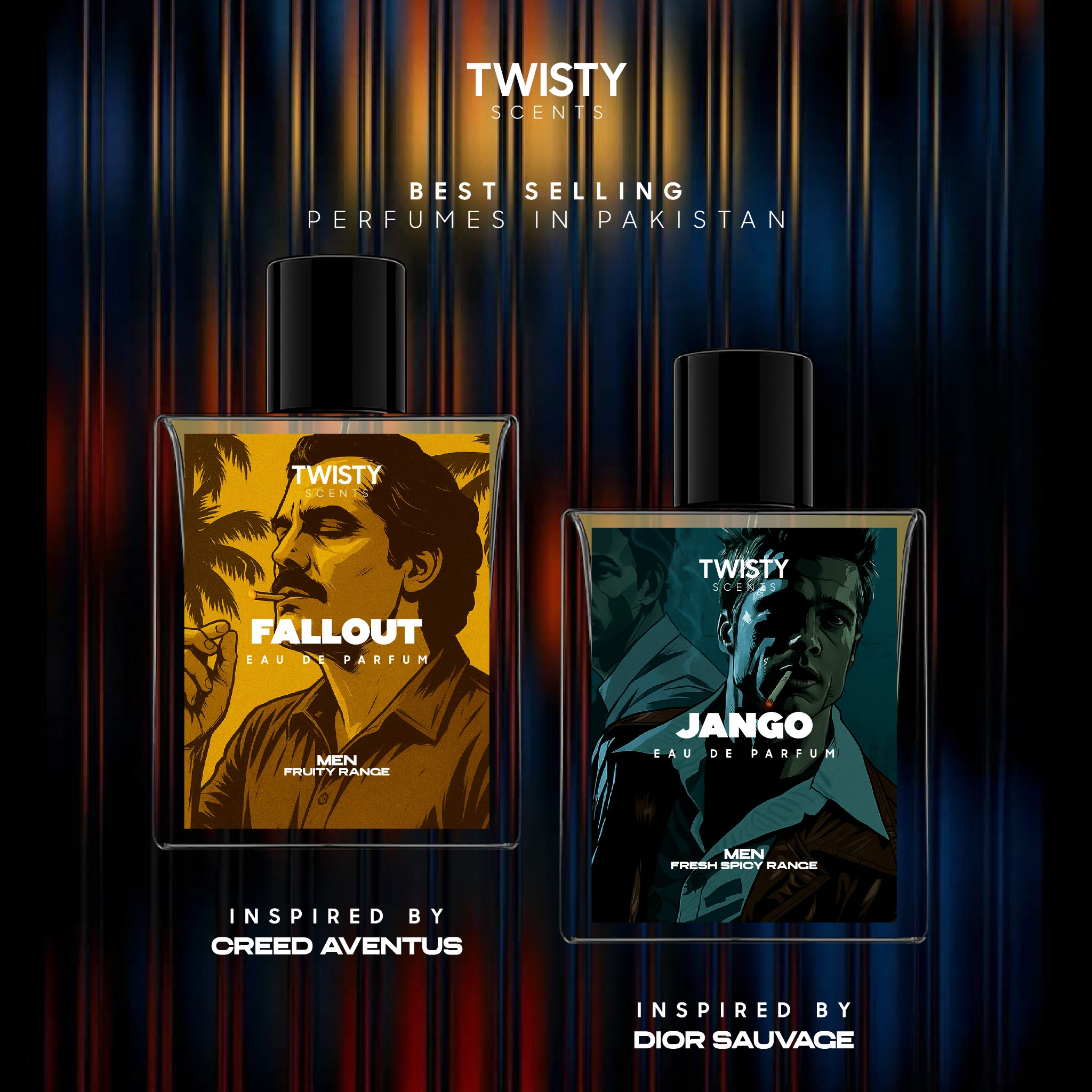 Twisty Scents Facebook ad: Most Loved Perfumes in Pakistan