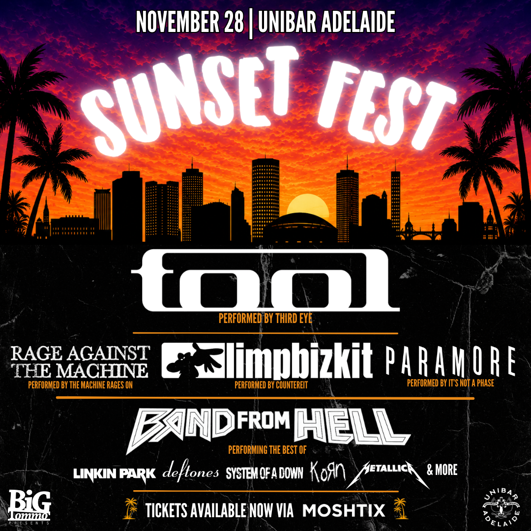 Sunset Fest Facebook ad: SUNSET FEST ADELAIDE - Tribute Band Festival | UniBar…