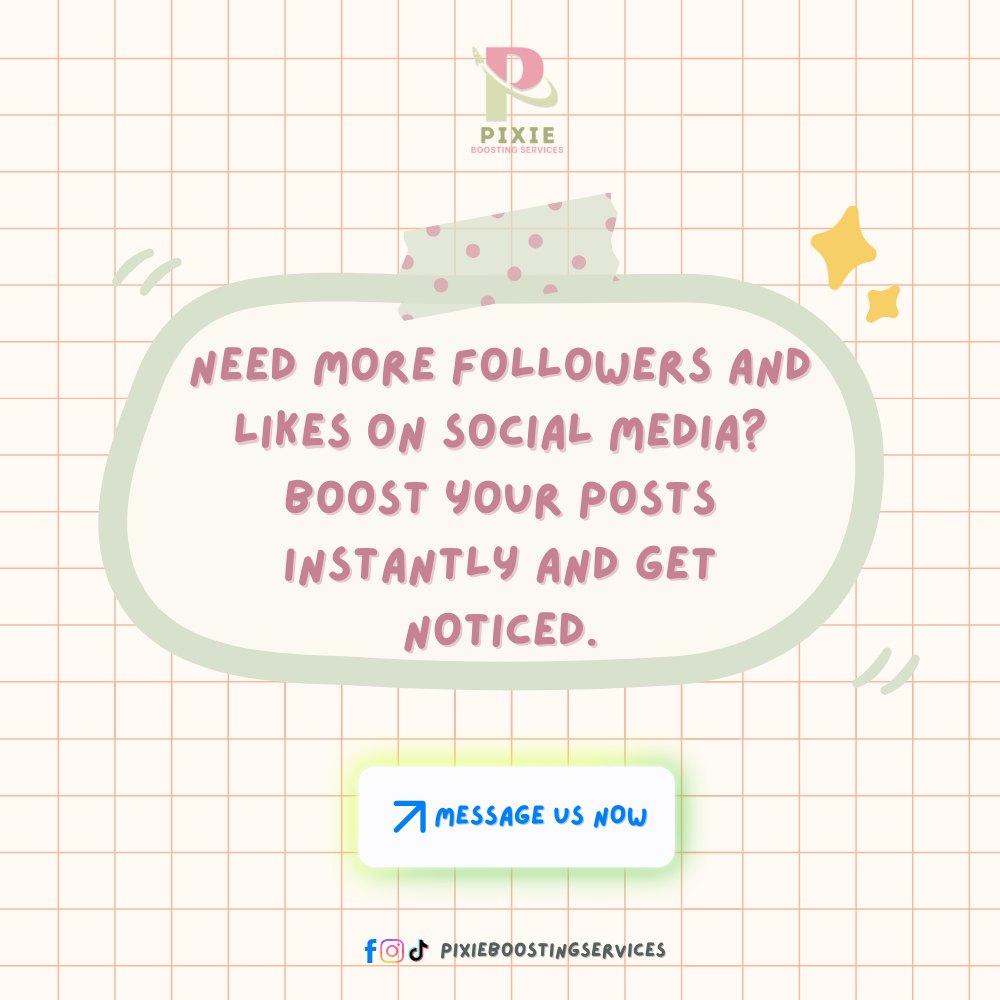 Pixie Boosting Services Facebook ad: ❝ Want to Strengthen Your Social Media Presence?