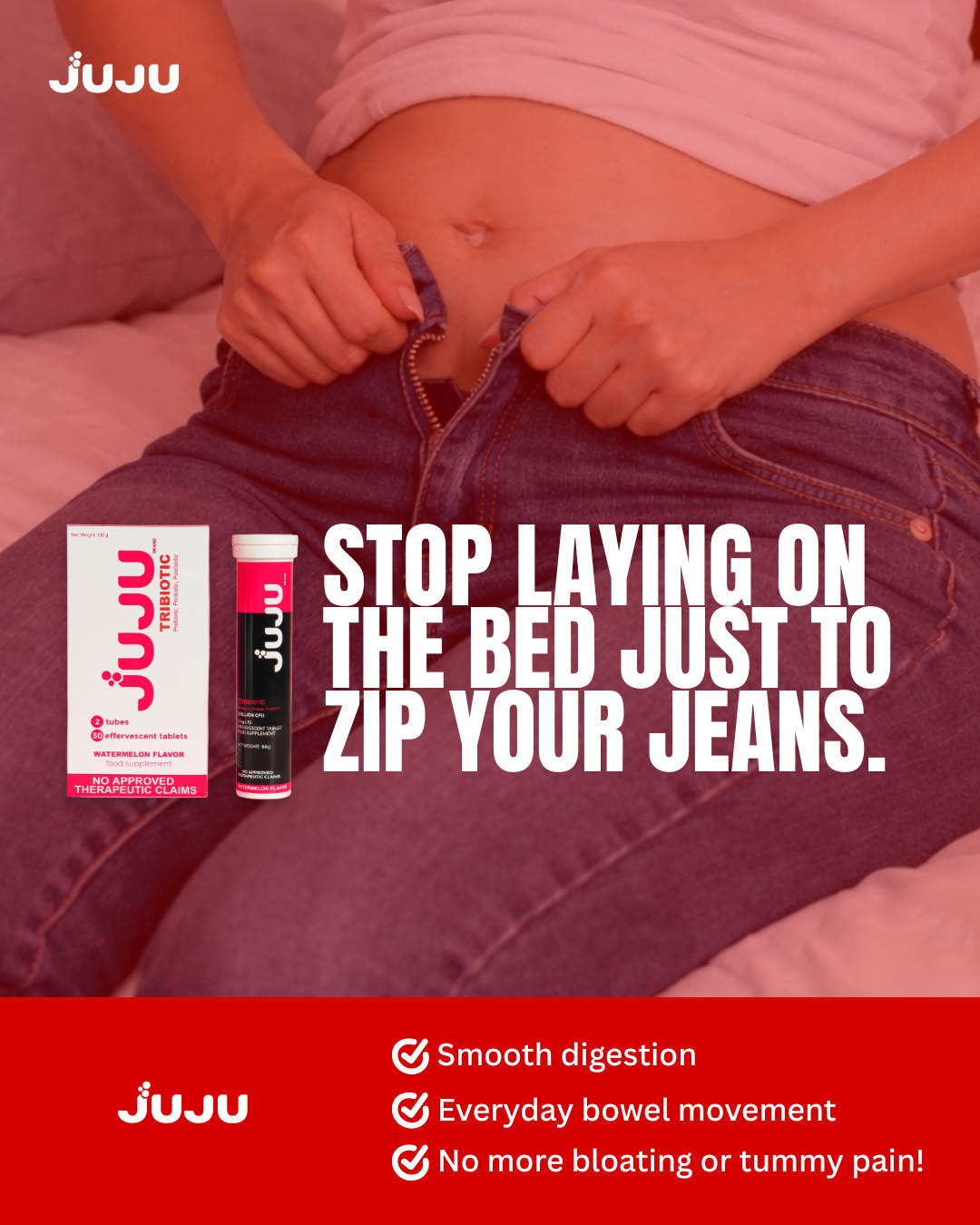 JUJU Tribiotics Facebook ad
