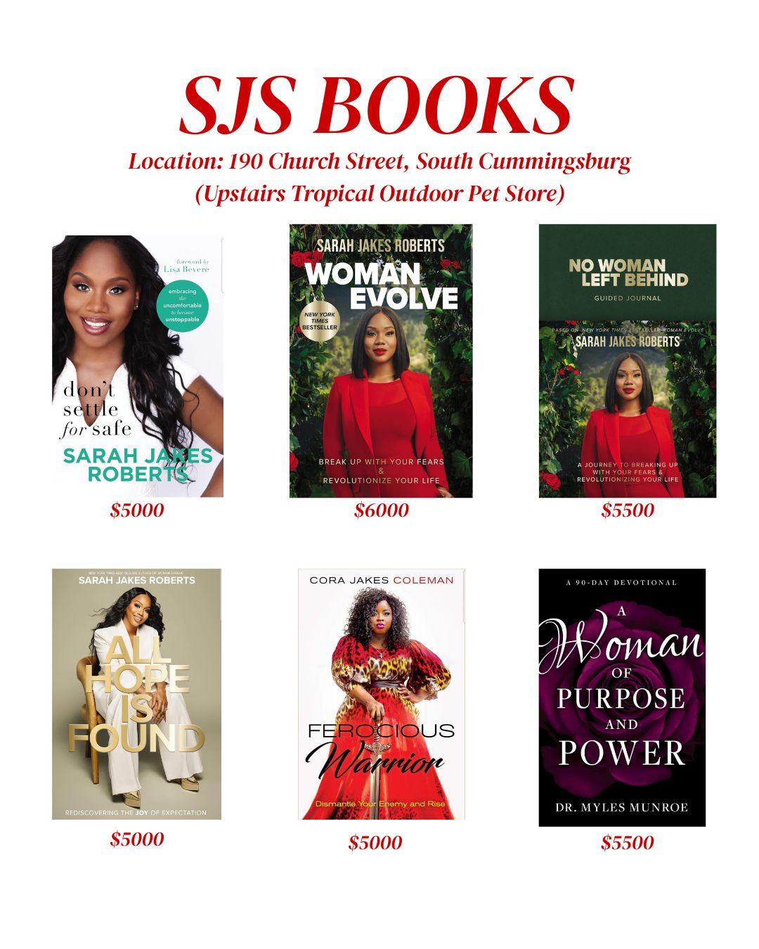 SJS BOOKS Facebook ad
