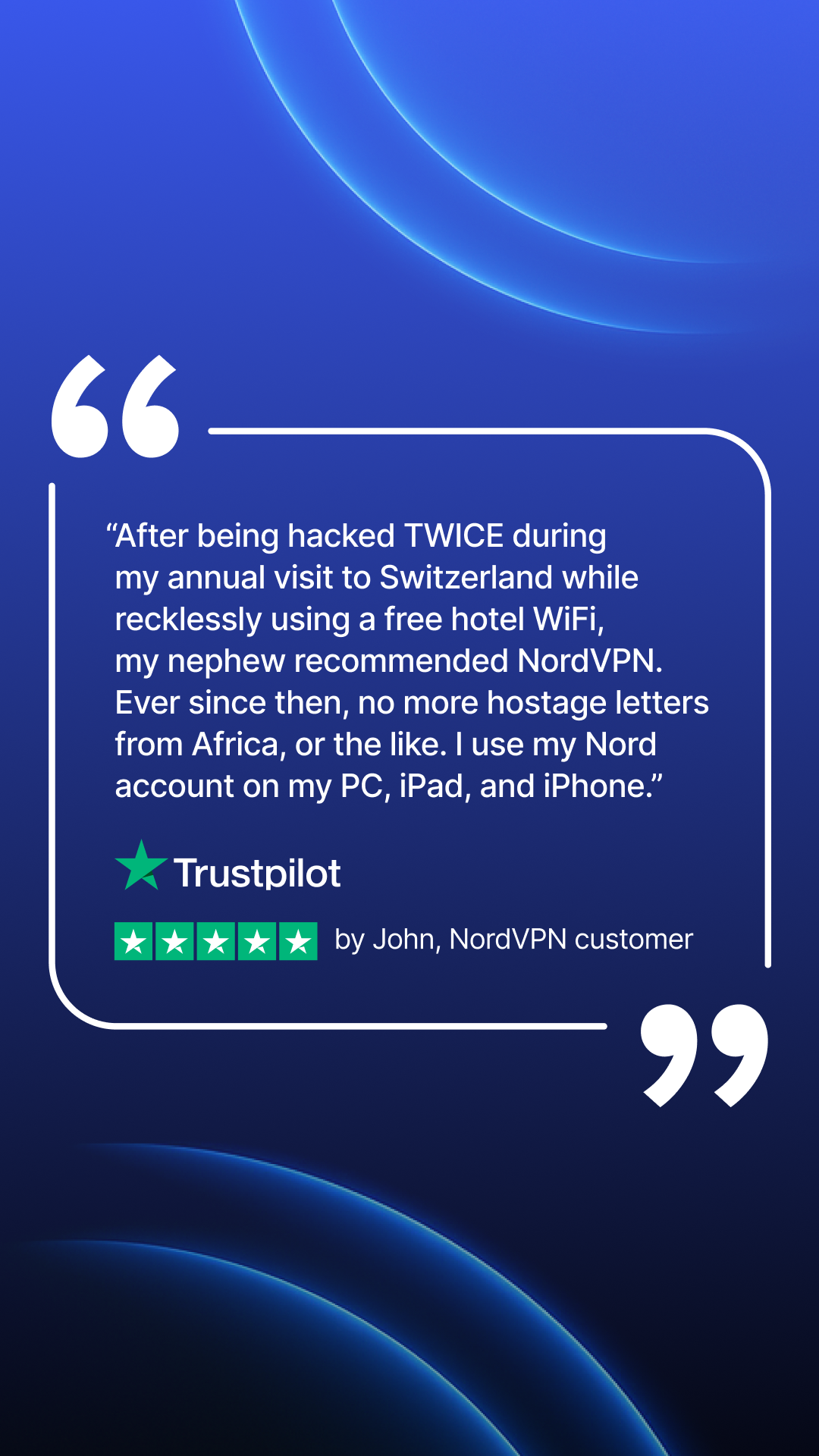 NordVPN Facebook ad