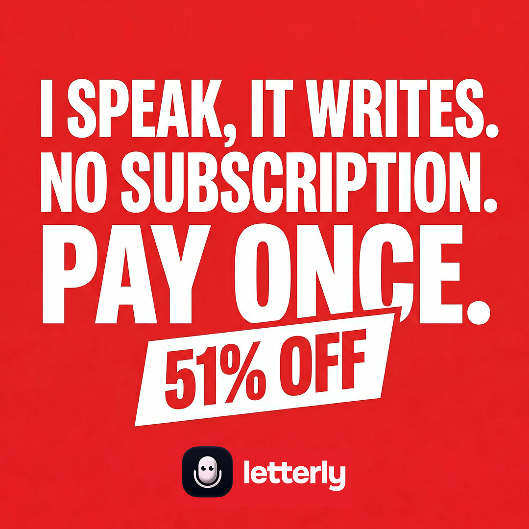 Letterly Facebook ad