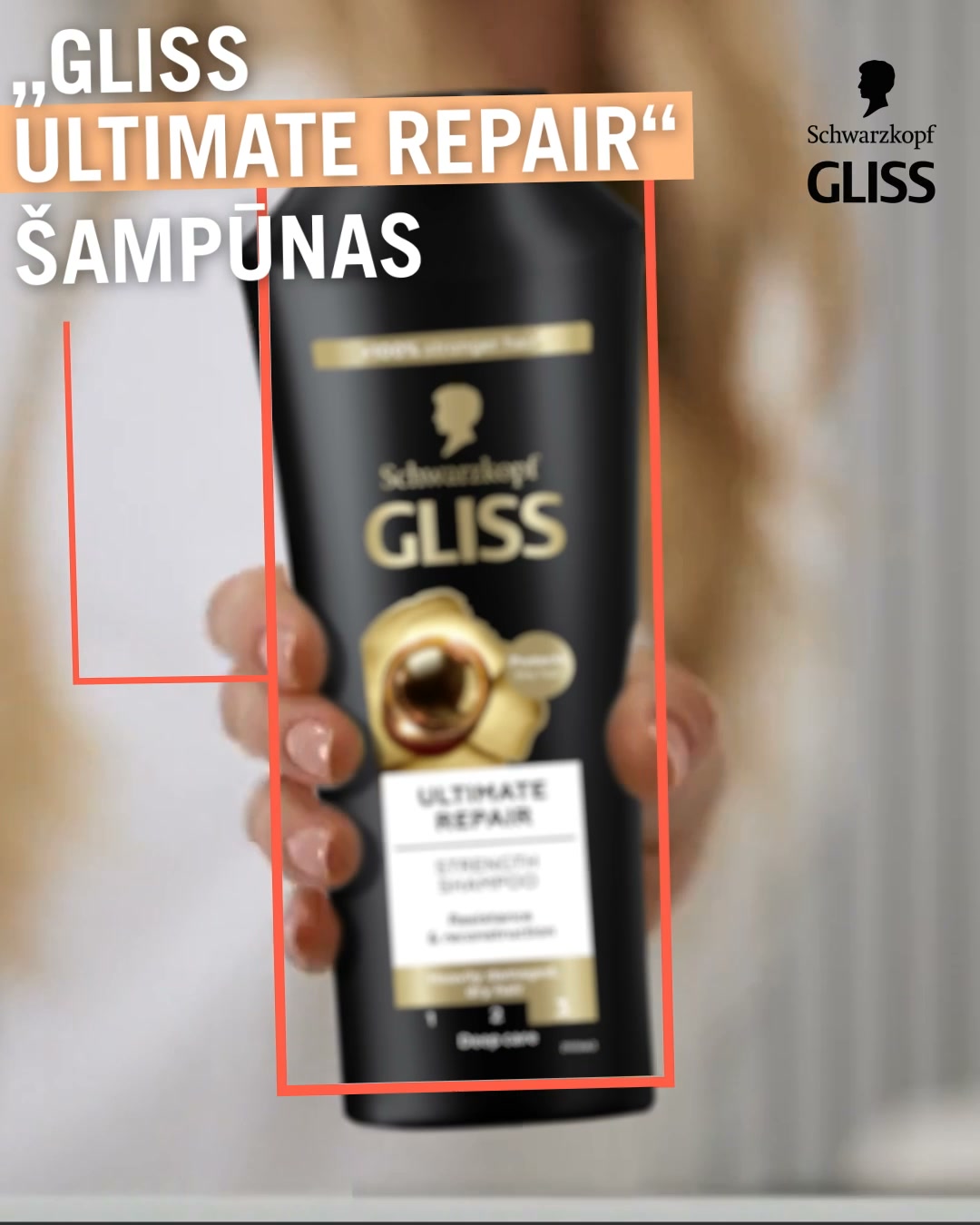 Schwarzkopf Facebook ad: GLISS ULTIMATE REPAIR