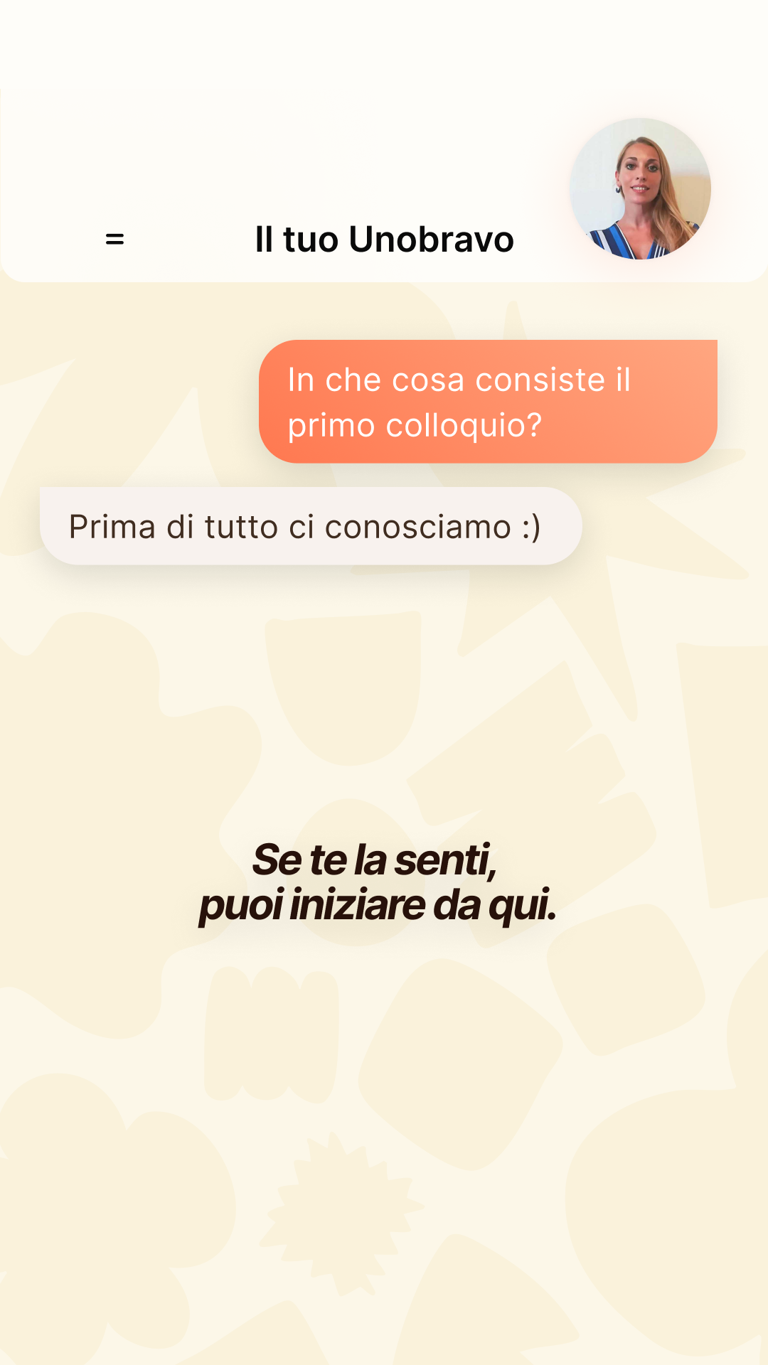 Unobravo Facebook ad