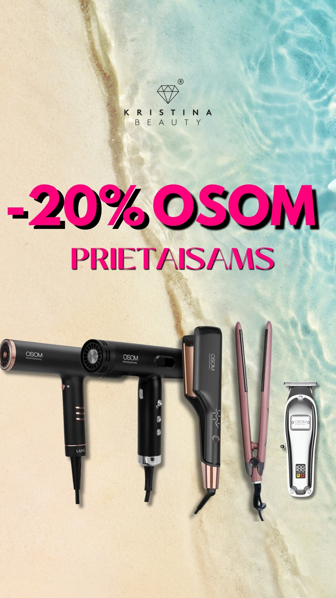 Kristina Beauty Facebook ad: Laikas atsinaujinti su OSOM