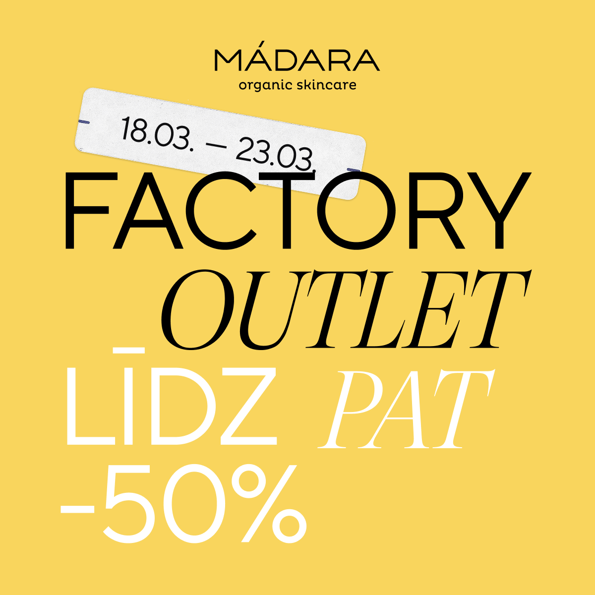 Mádara Organic Skincare Facebook ad