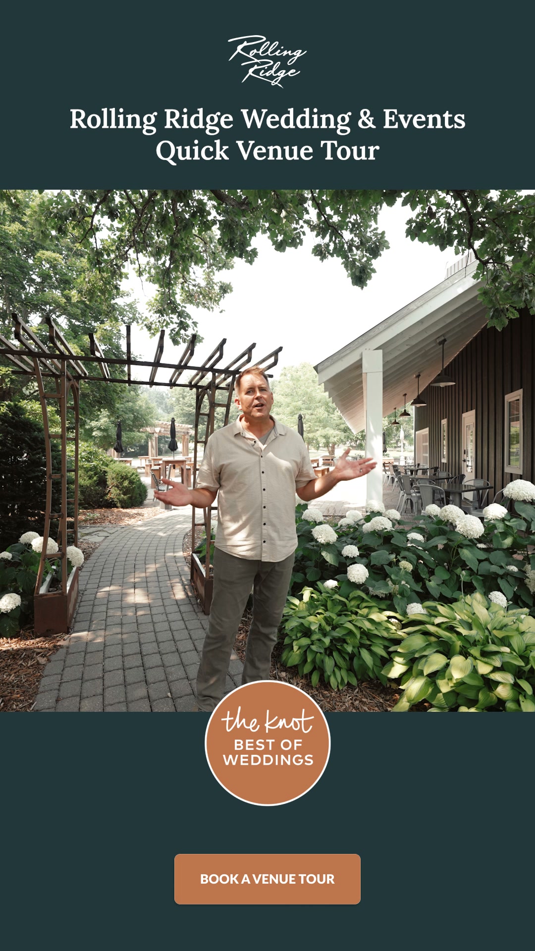 Rolling Ridge Wedding & Event Center Facebook ad from Jul 23, 2026