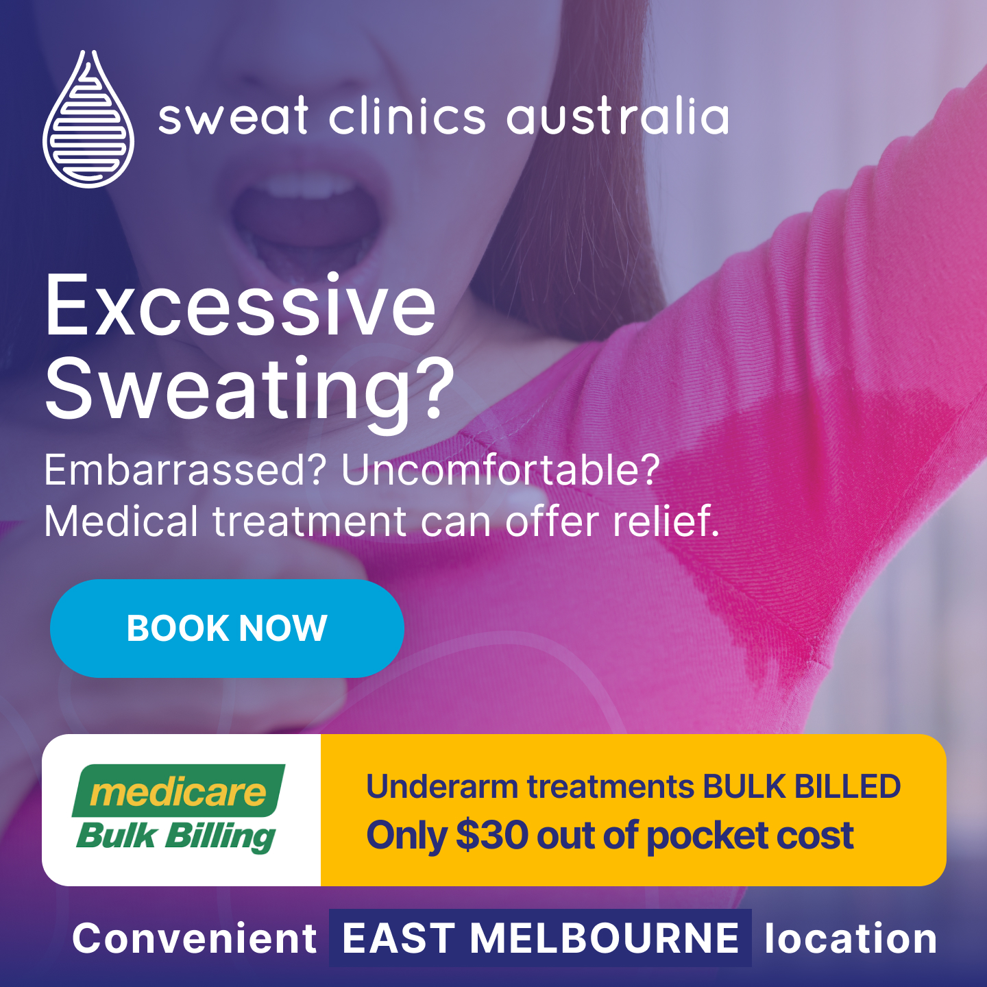 Sweat Clinics Australia Facebook ad