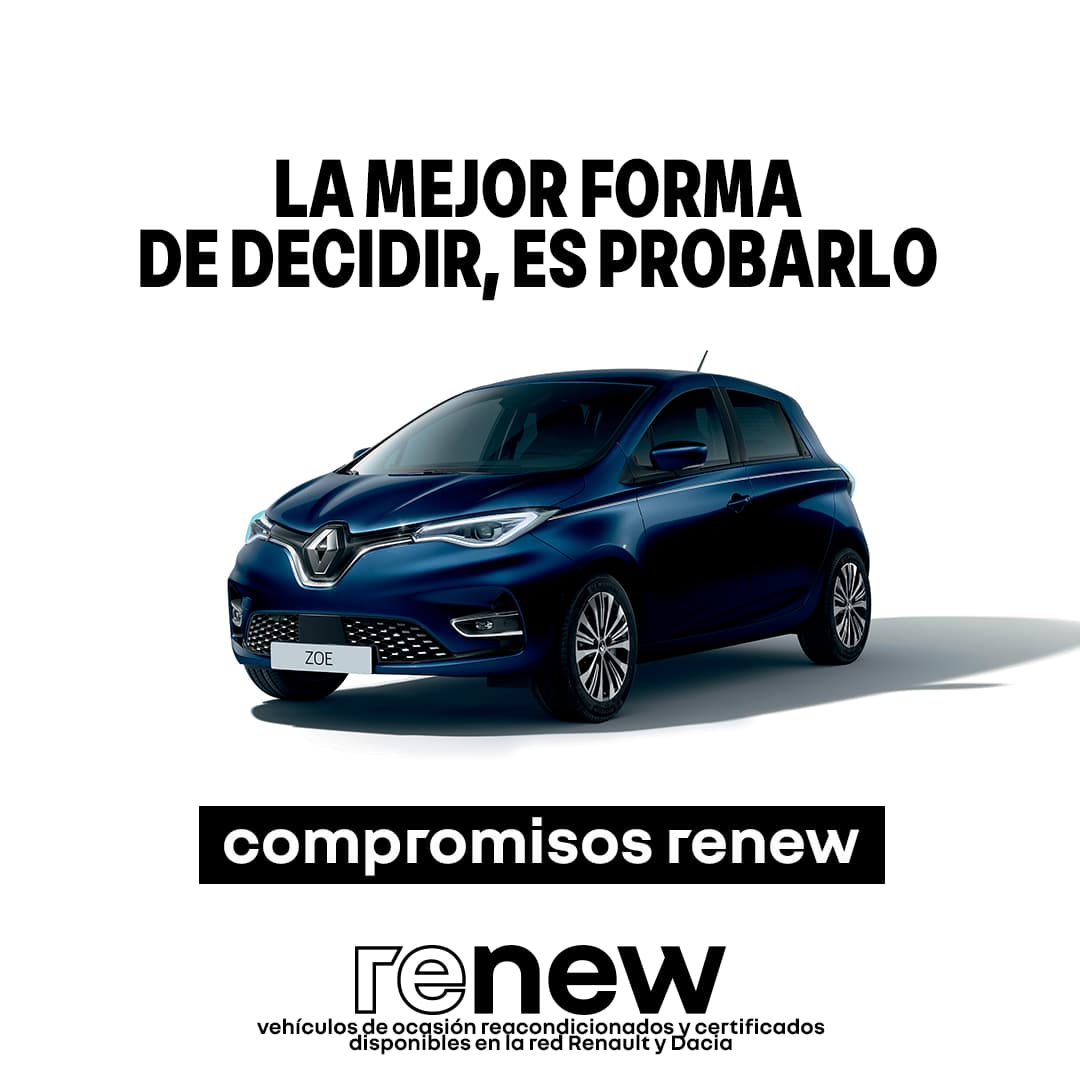 Renew España Facebook ad: tu próximo coche te espera en renew