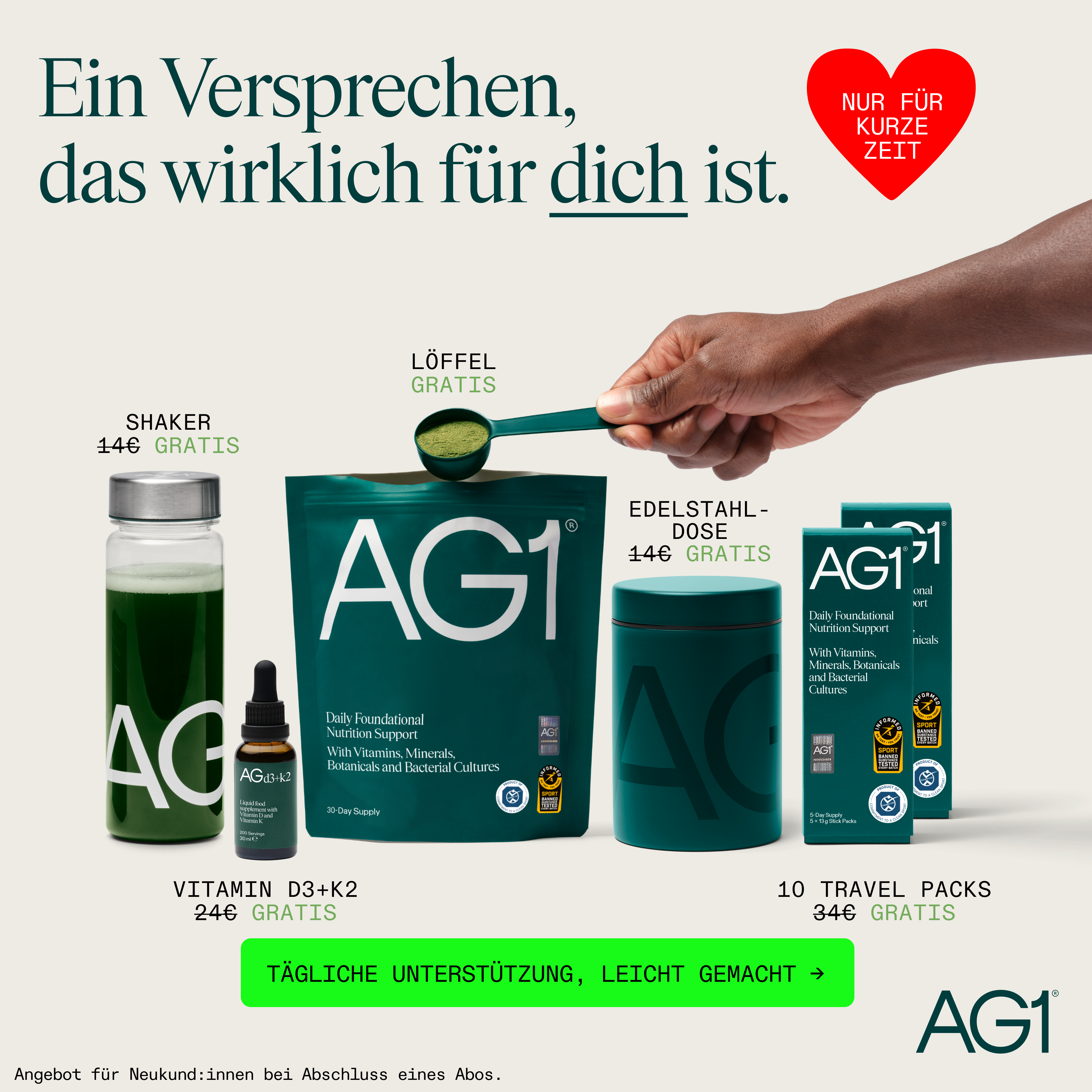 AG1 Deutschland Facebook ad