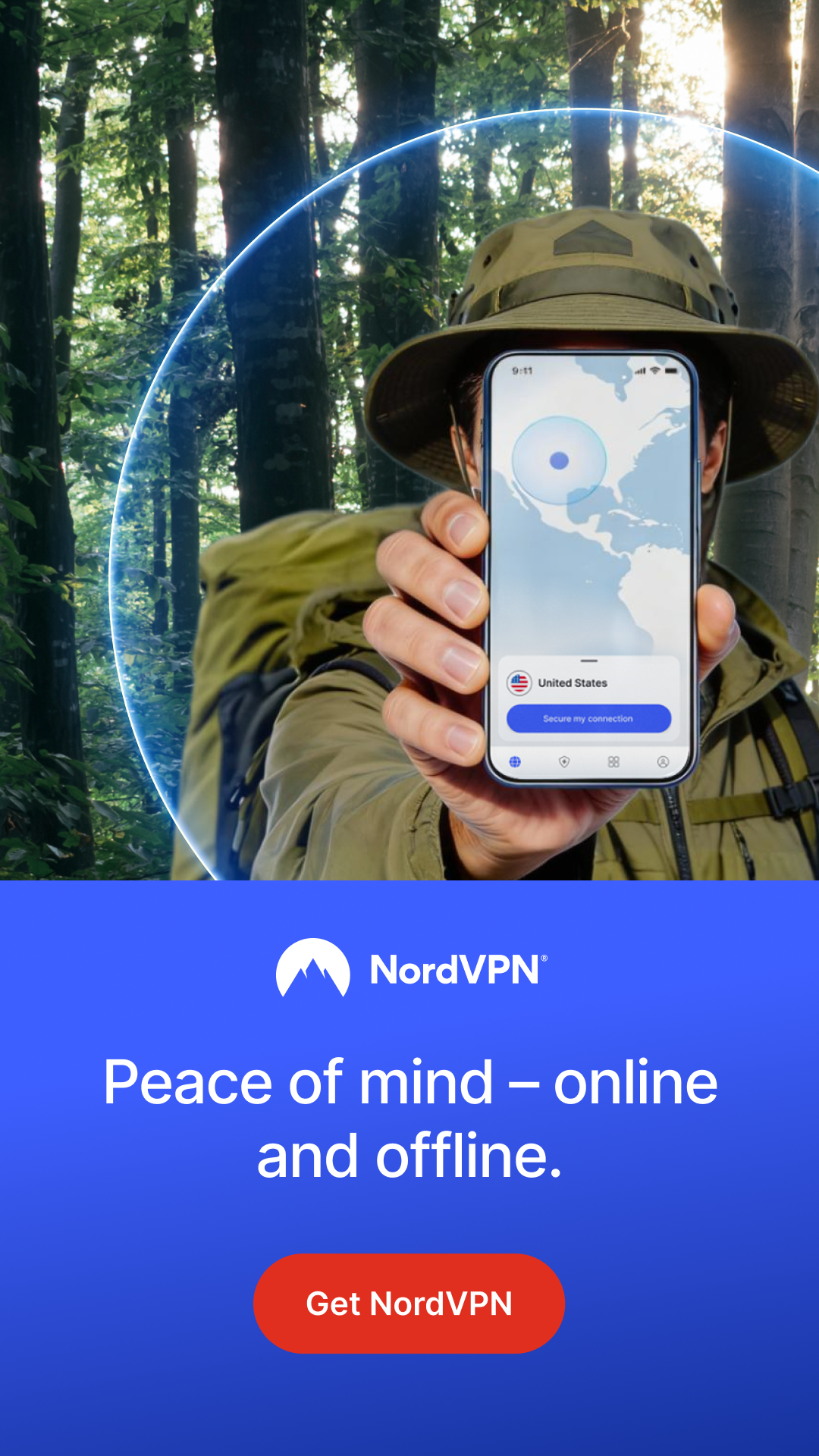 NordVPN Facebook ad from Mar 20, 2026