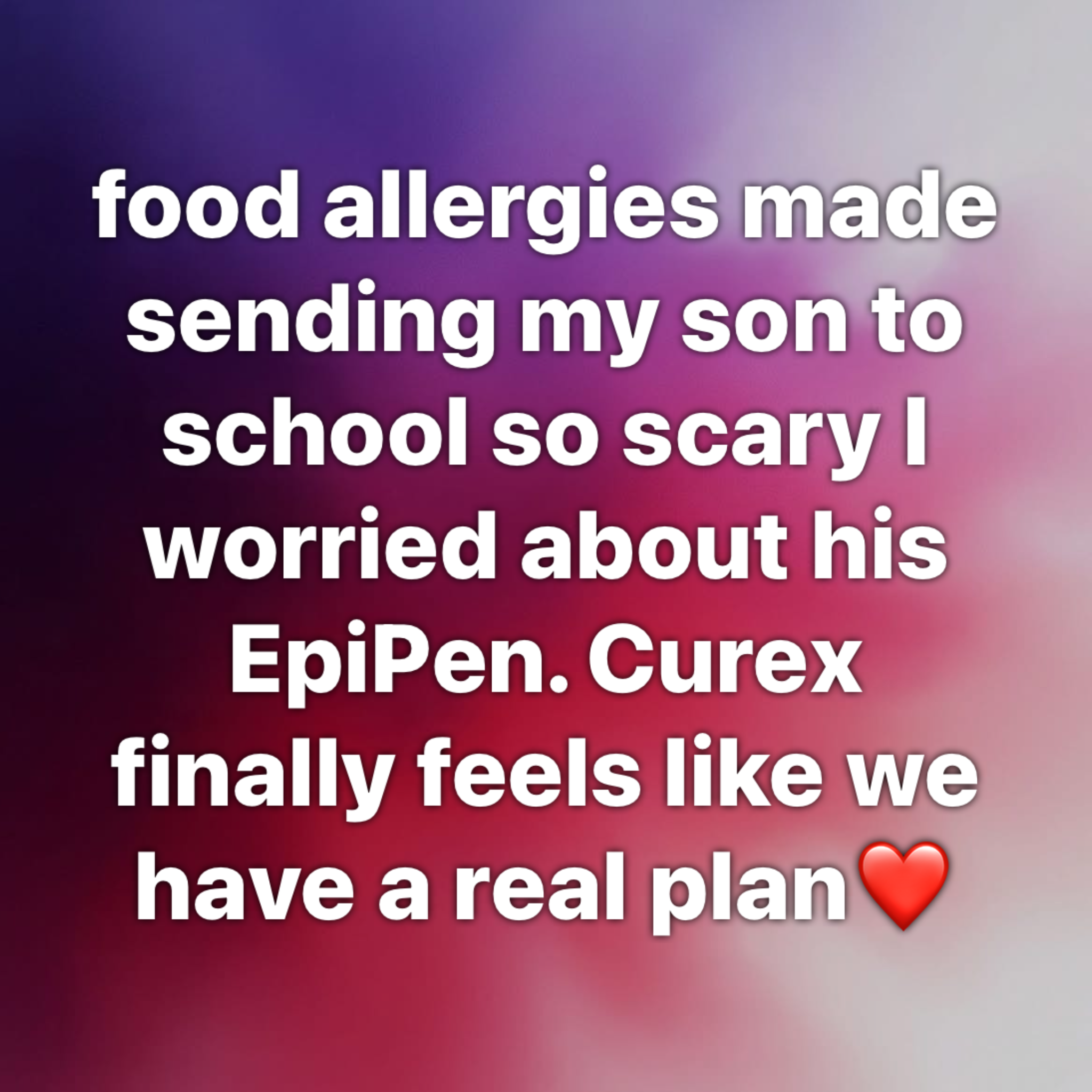Curex Allergy Facebook ad
