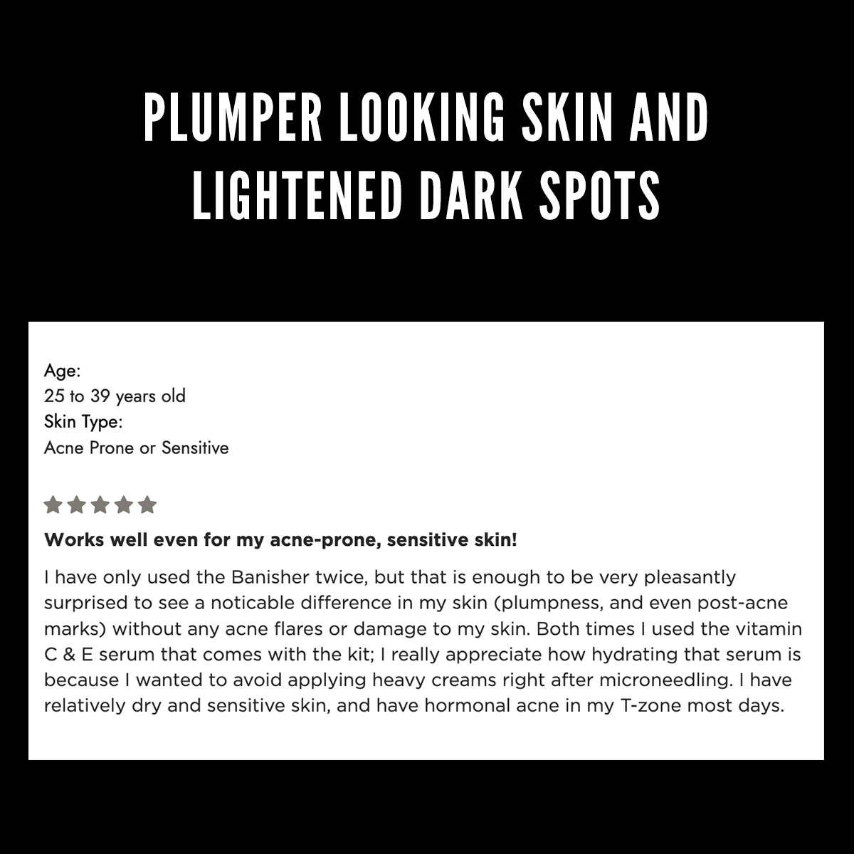 Banish Acne Scars Facebook ad