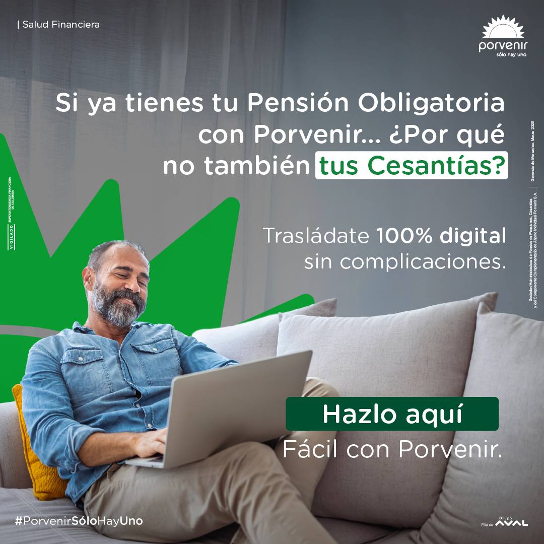 Porvenir Pensiones y Cesantías Facebook ad