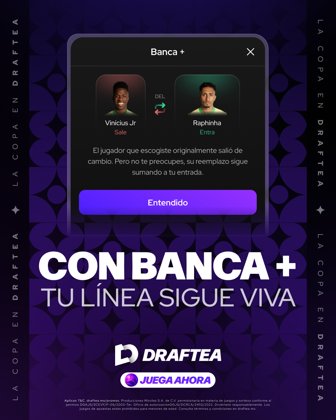 Draftea Mexico Facebook ad
