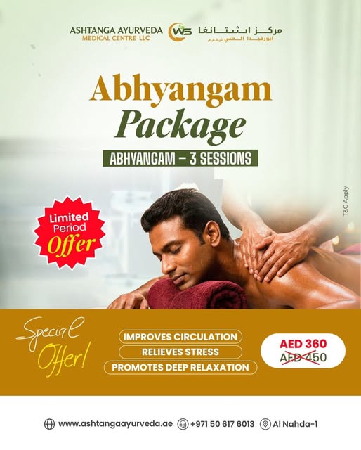 Ashtanga Ayurveda - Al Nahda, Dubai Facebook ad: Neck, back, or shoulder pain slowing you down?
