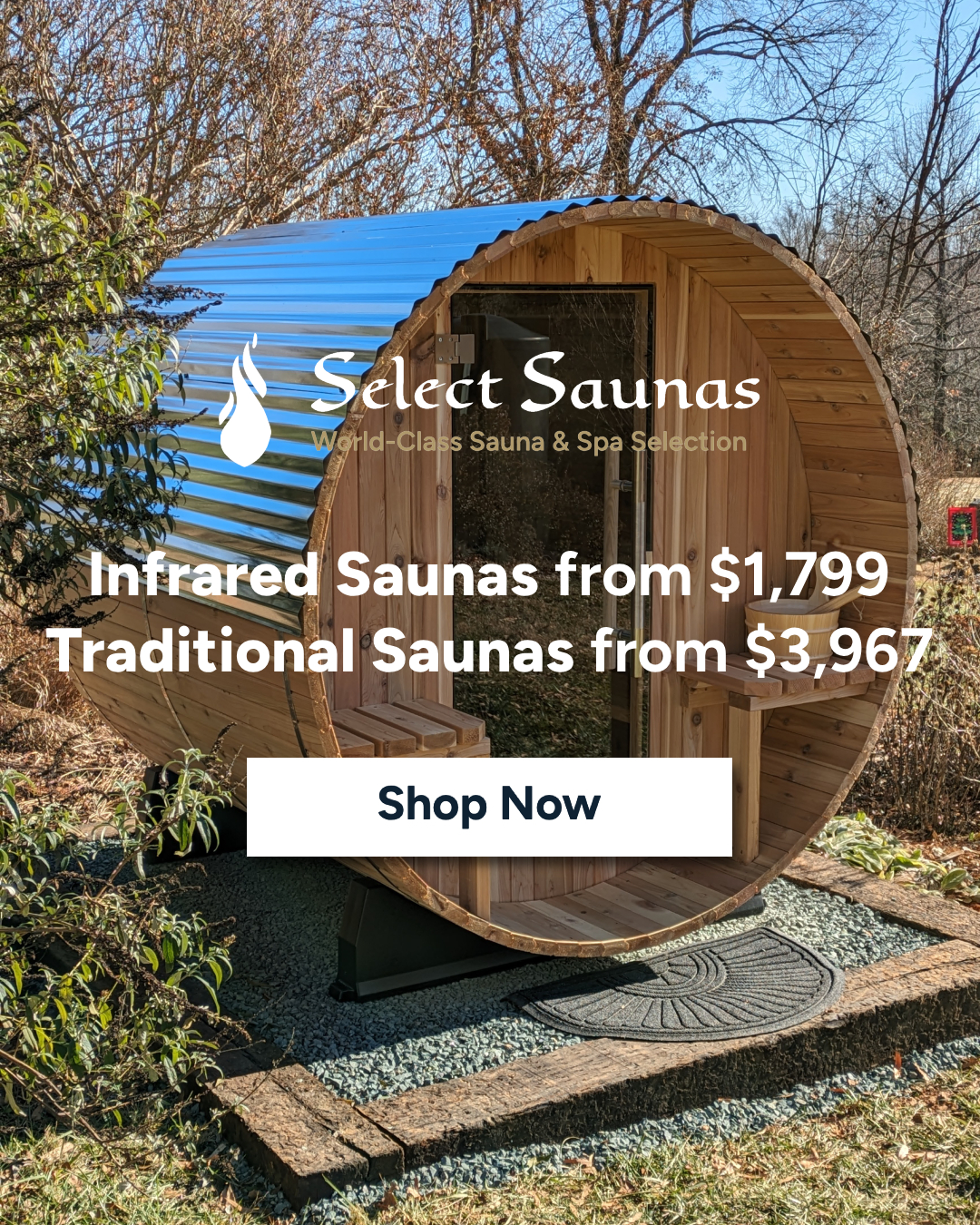 Select Saunas Facebook ad from Oct 15, 2024