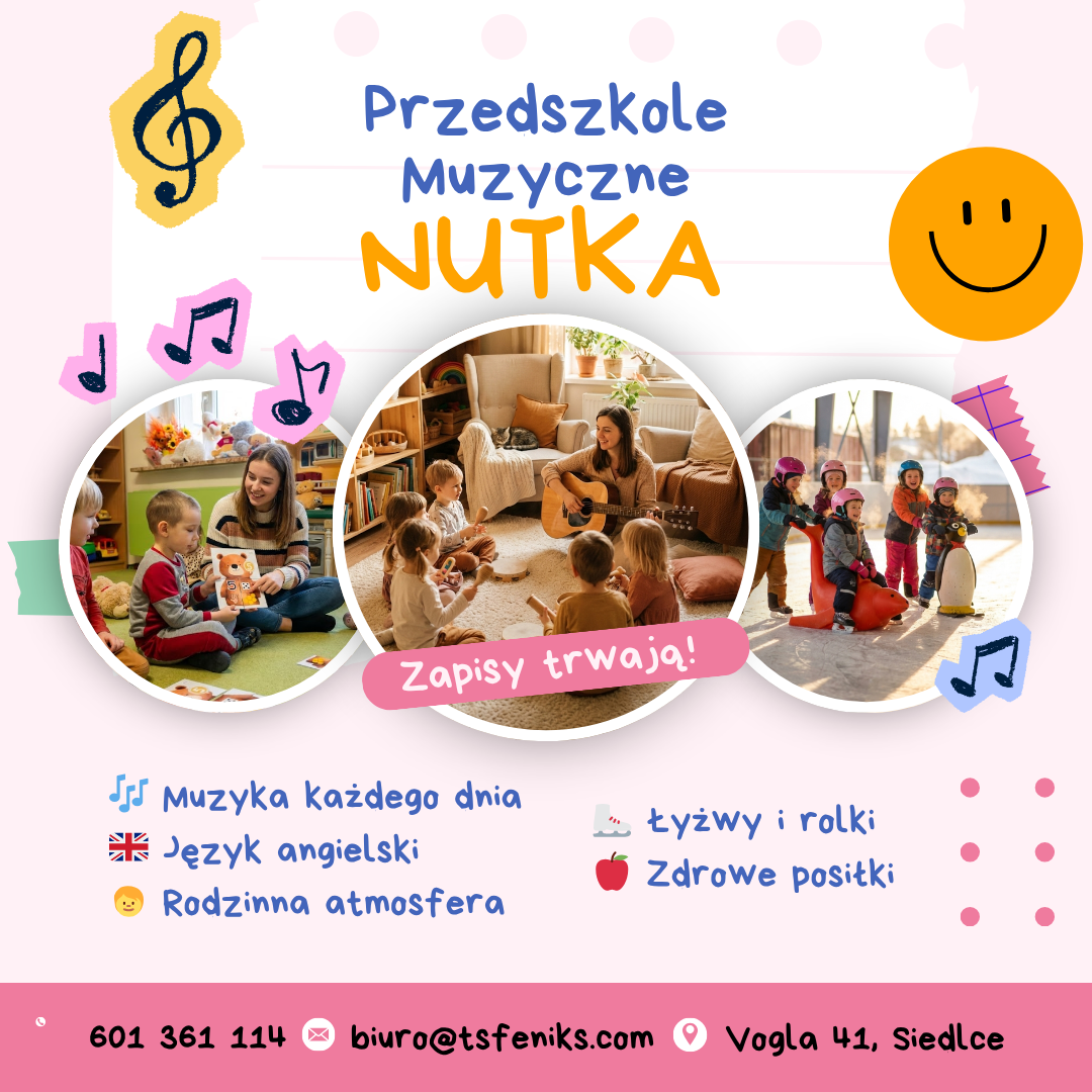 Przedszkole Muzyczne,Nutka Facebook ad: Nabór do przedszkola