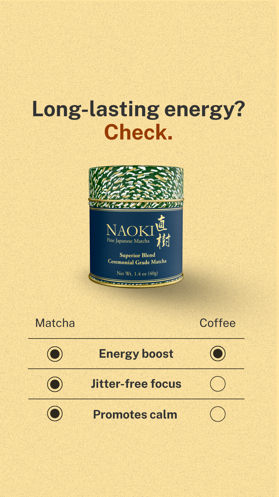 Naoki Matcha Facebook ad