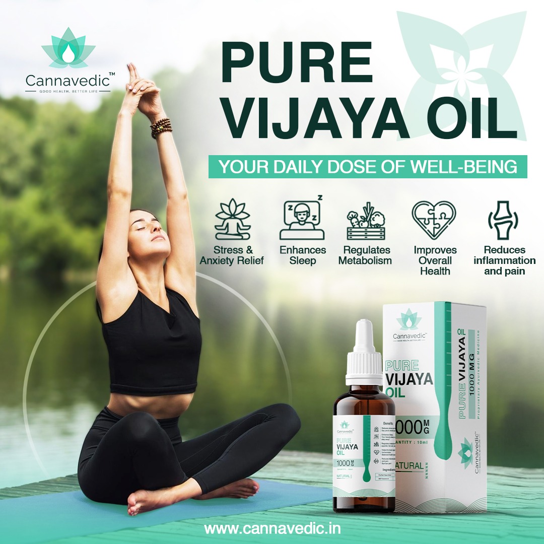 Cannavedic.India Facebook ad: Instant Relief with Our Vijaya Oil