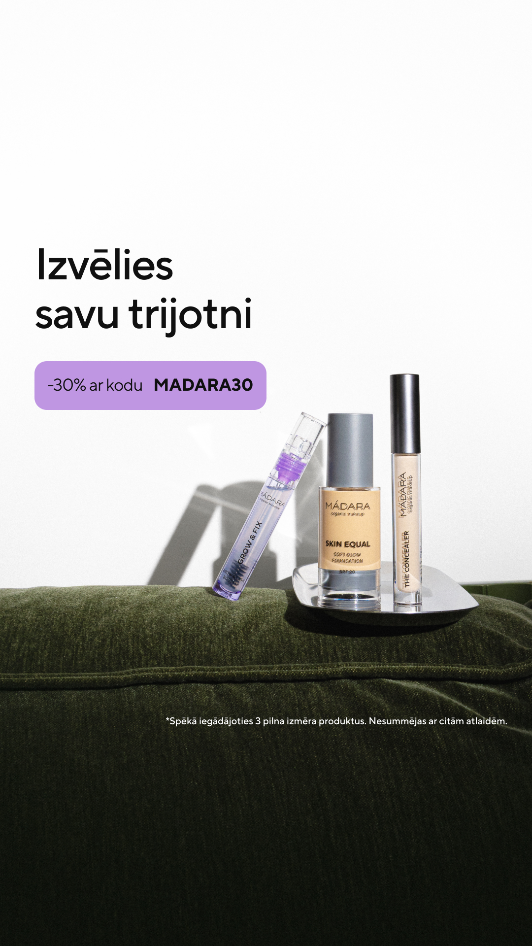 Mádara Organic Skincare Facebook ad