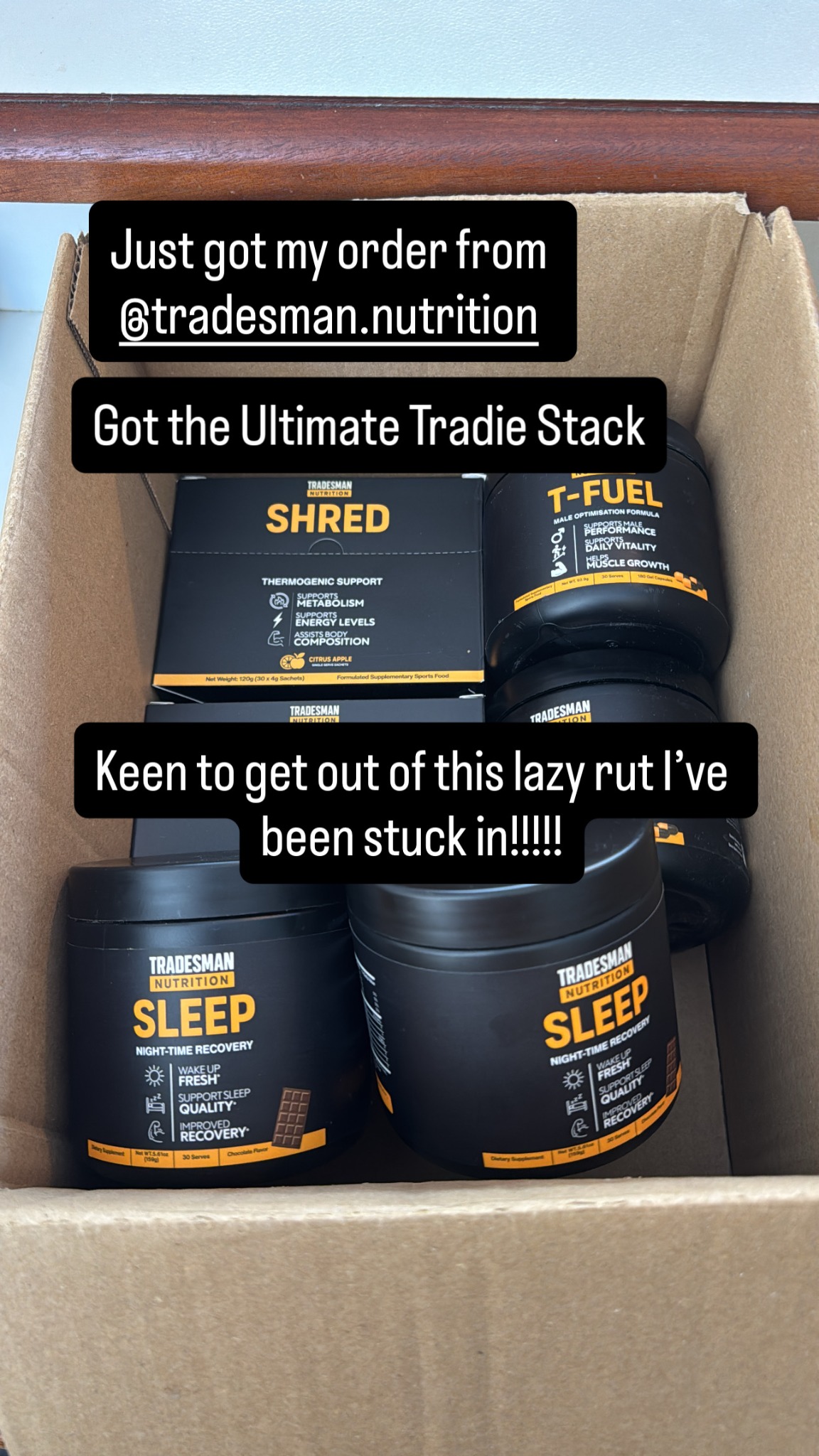 Tradesman Nutrition Facebook ad