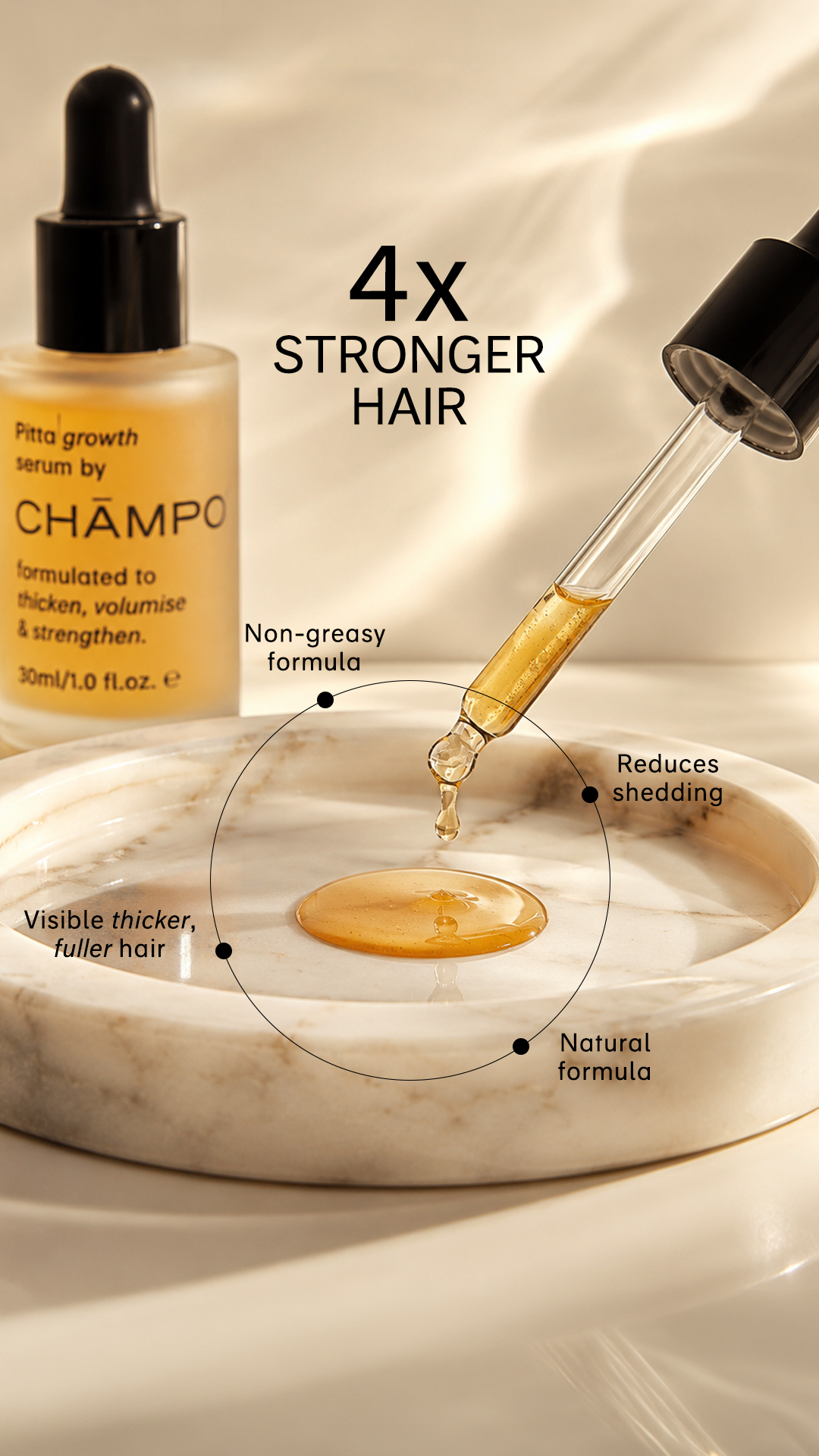 Chāmpo Haircare Facebook ad