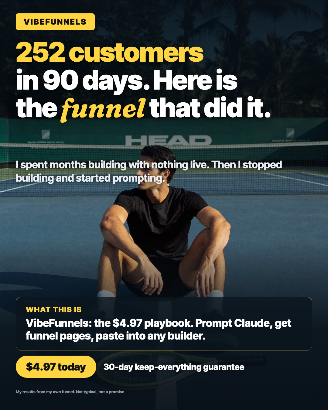 VibeFunnels Facebook ad