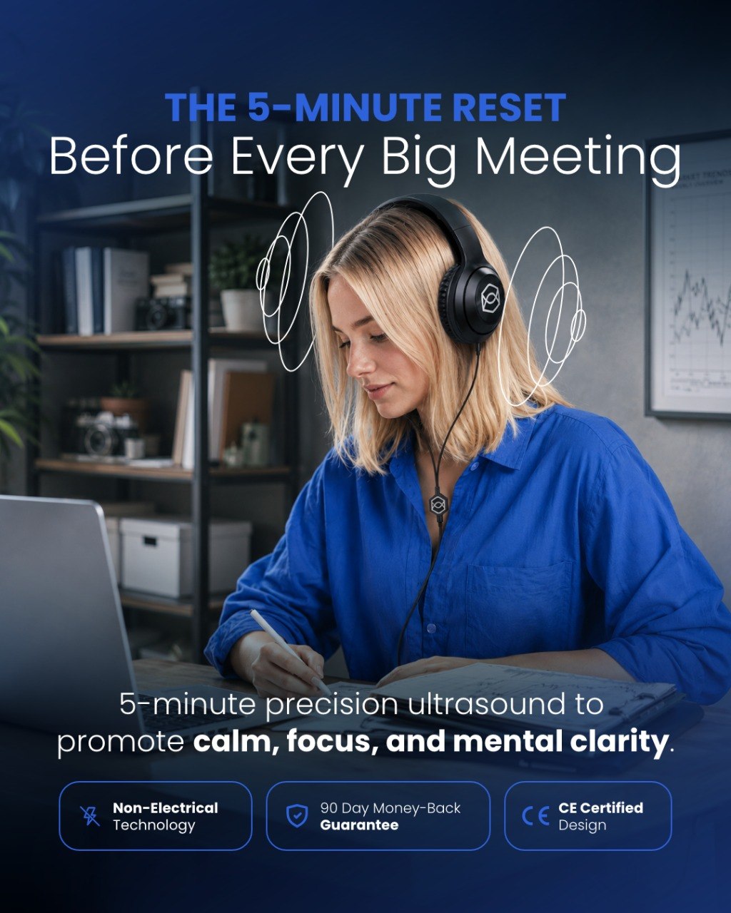 ZenBud Facebook ad: The 5-Minute Reset Before Every Big Meeting