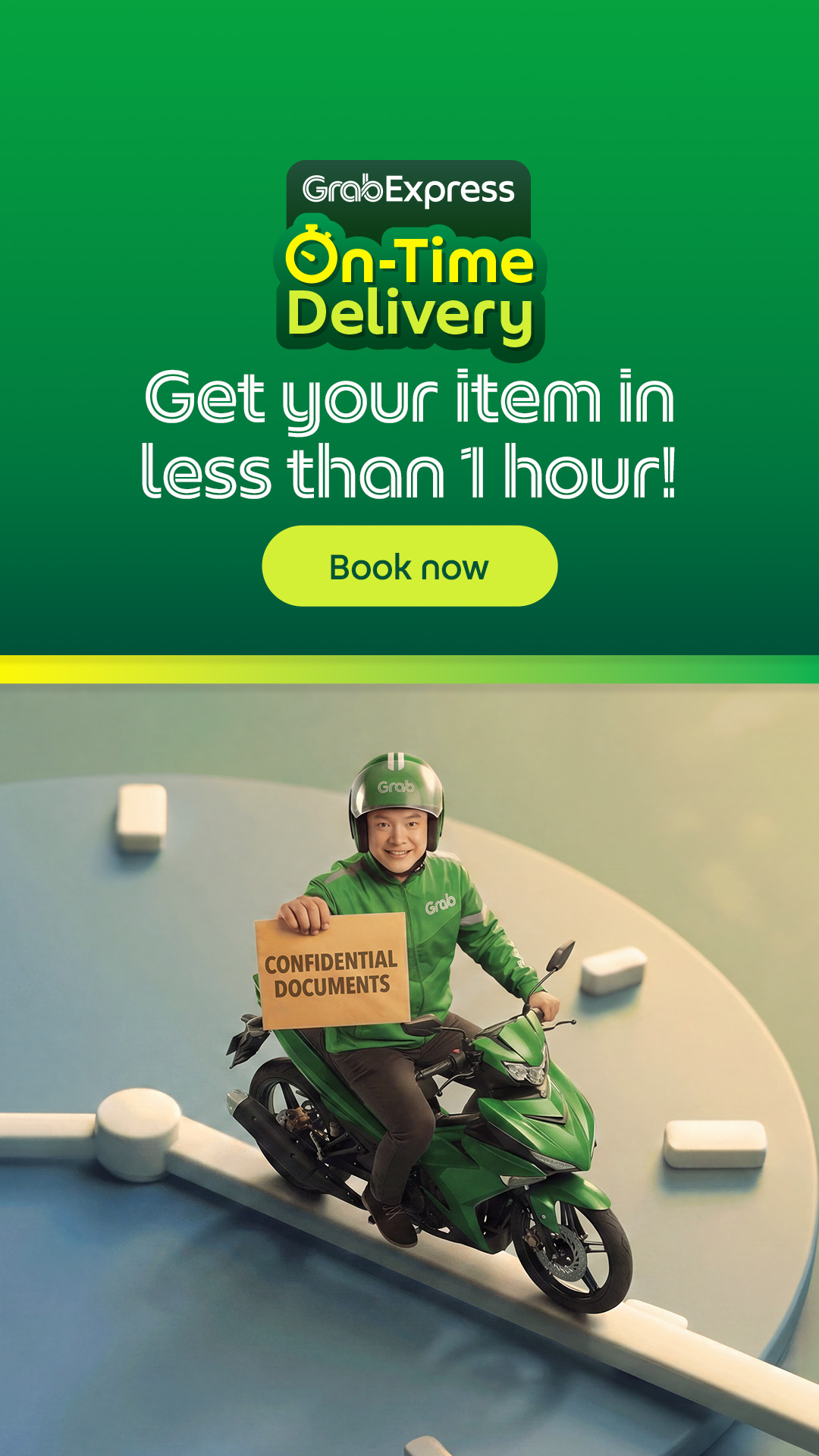 Grab Facebook ad: One Hour? You Bet