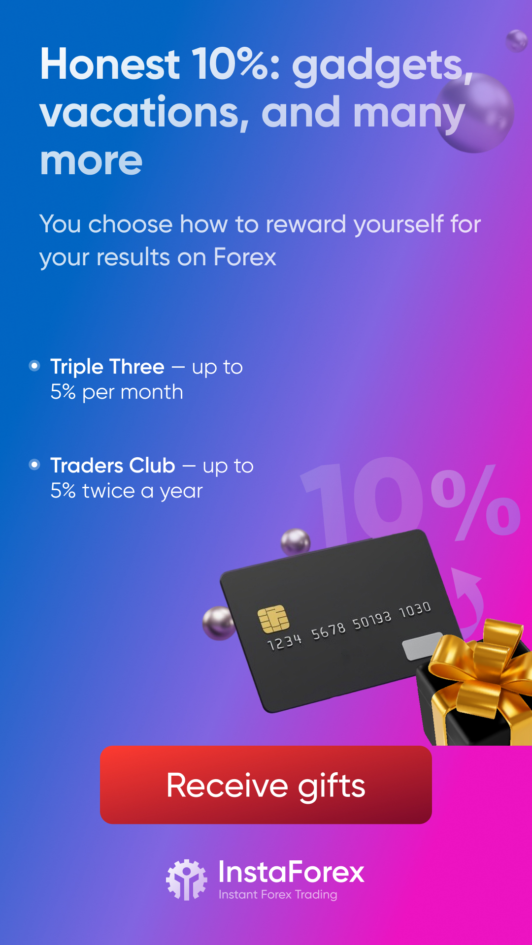 InstaTrade Facebook ad