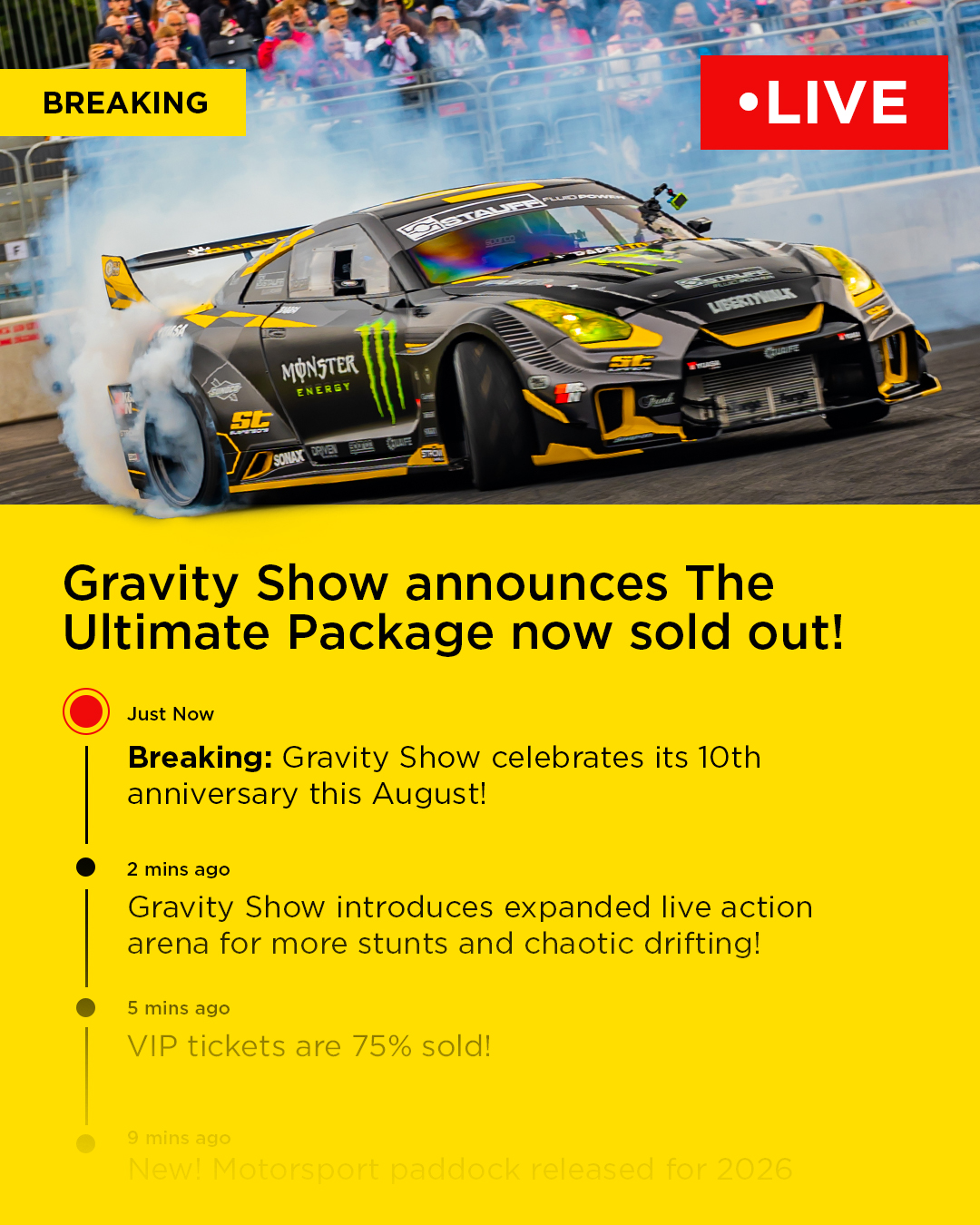Gravityshowuk Facebook ad