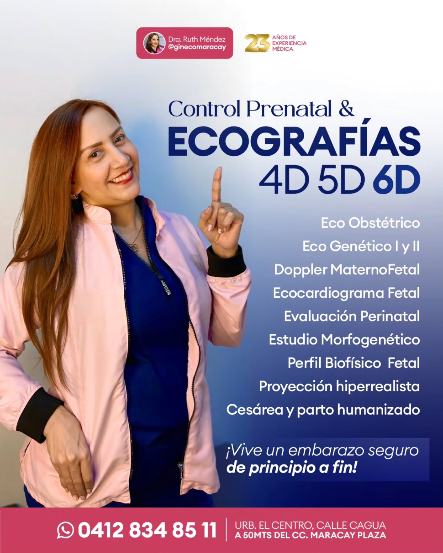 Dra Ruth Mendez - Ginecomaracay Facebook ad: ATENCIÓN ARAGUA Ecos 4D 5D 6D