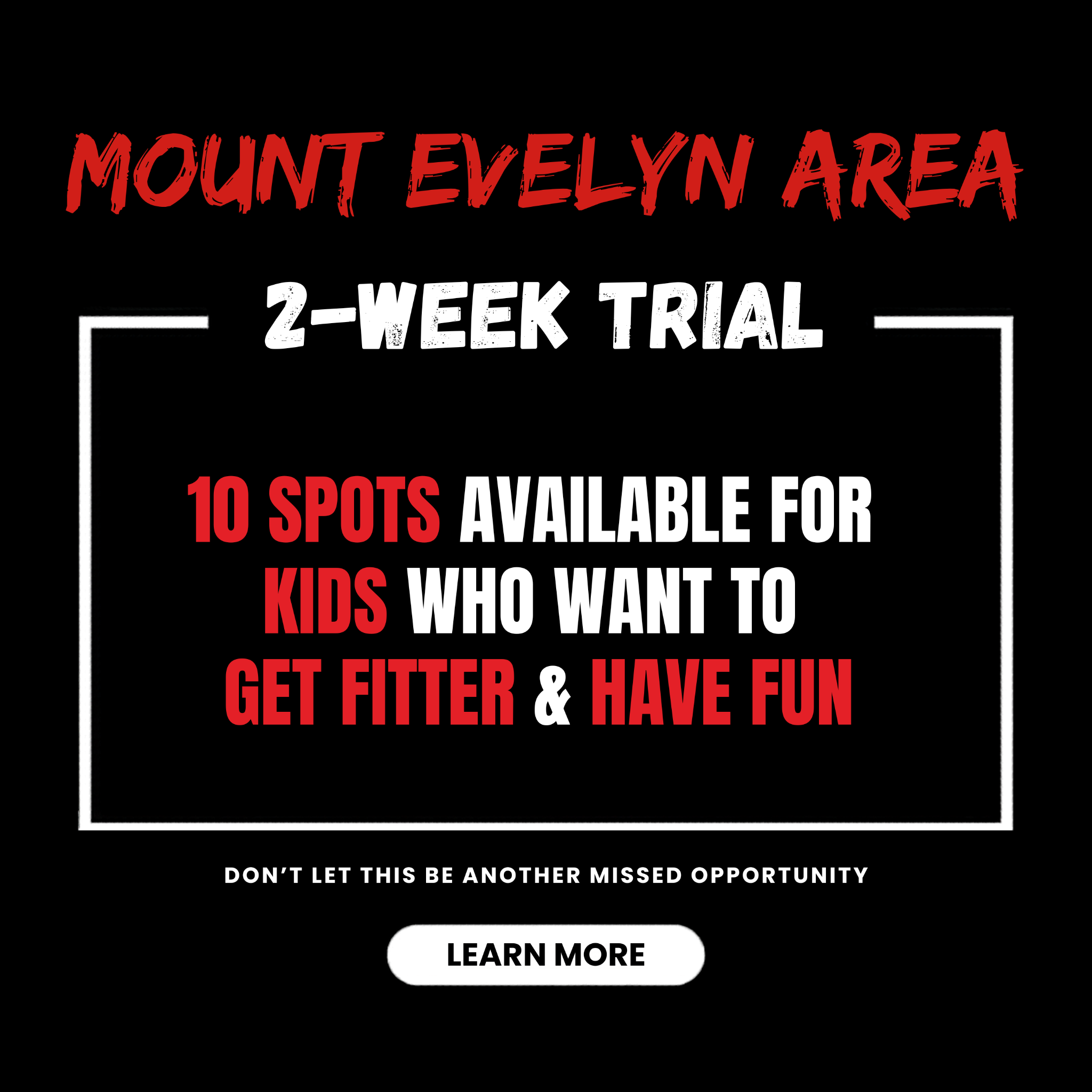 Edge Martial Arts Pty Ltd Facebook ad