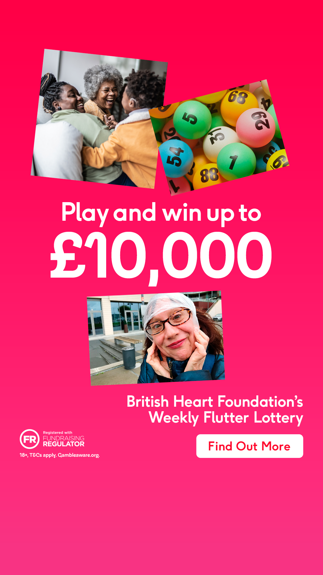 British Heart Foundation Facebook ad