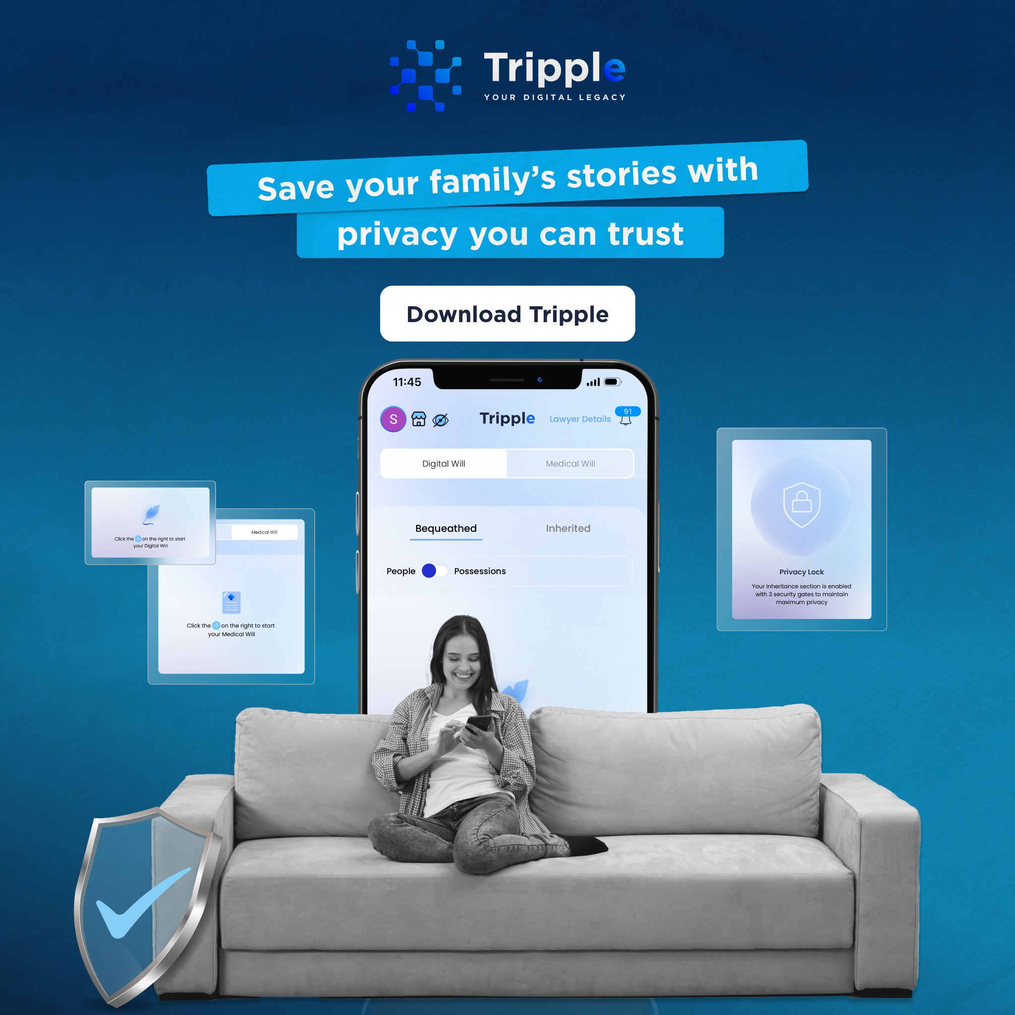 Tripple - Digital Will & Online Legacy Facebook ad