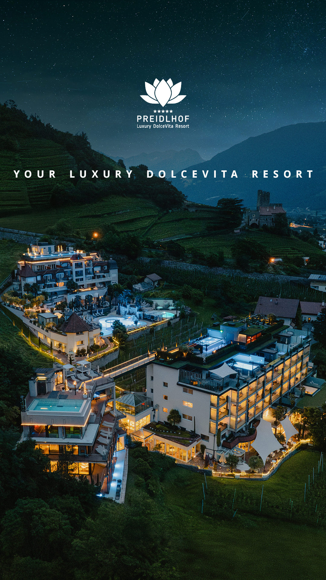Preidlhof Luxury DolceVita Resort Facebook ad from Feb 4, 2026