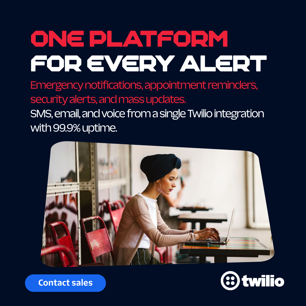 Twilio Facebook ad