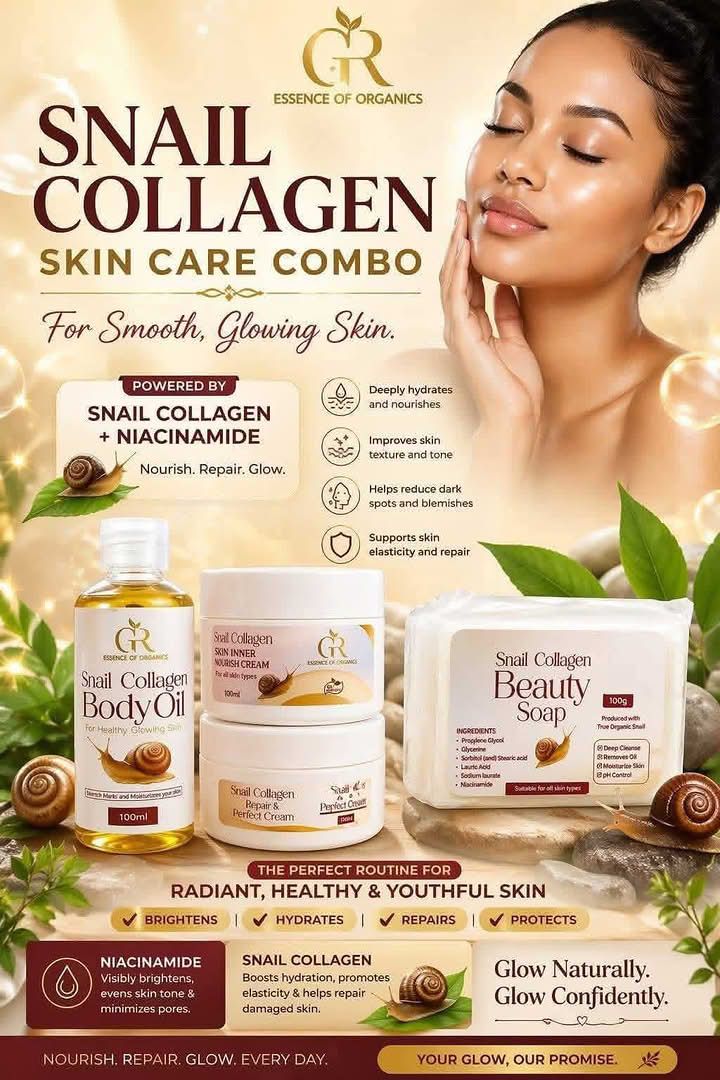 ntsikie health and beauty products Facebook ad: Snail Collagen Skincare