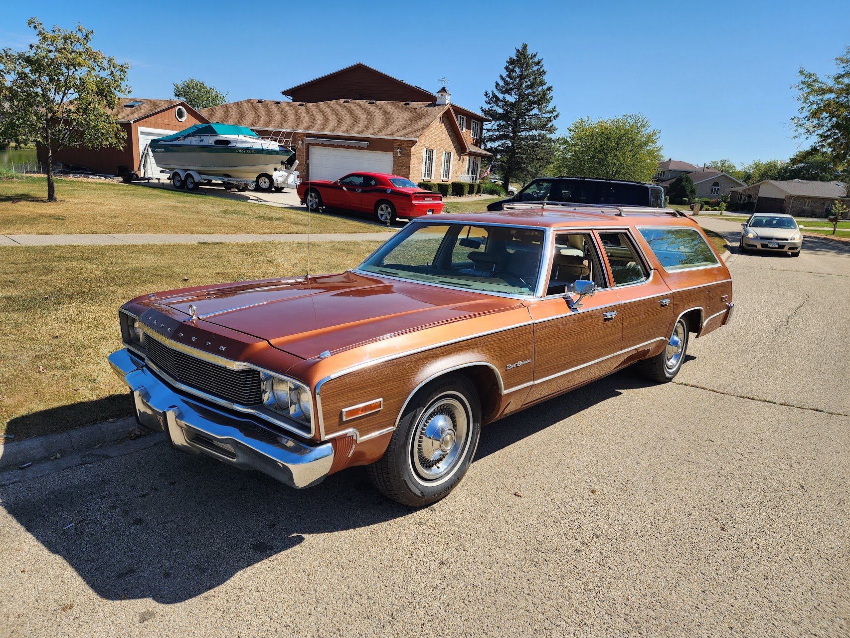 Tom Glunz Facebook ad: 1974 Plymouth Gran Fury Sport Suburban Wagon