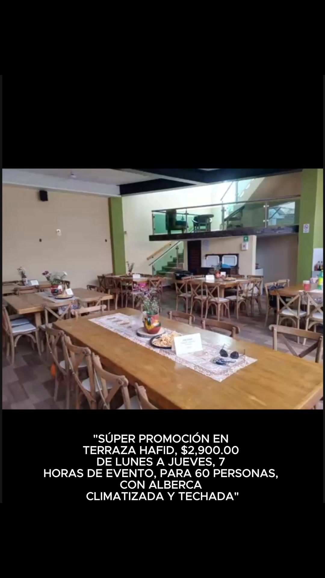 Terraza Hafid Facebook ad: Ven a conocerla