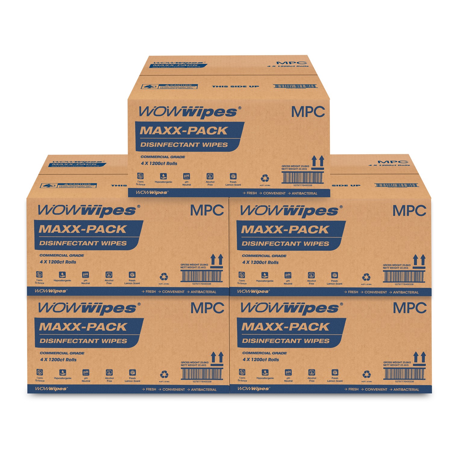 WOWwipes Facebook ad: Running low? Reorder your favourite antibacterial wipes…