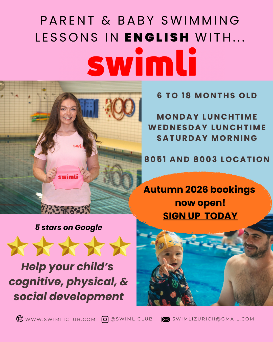 Swimli club Zürich Facebook ad