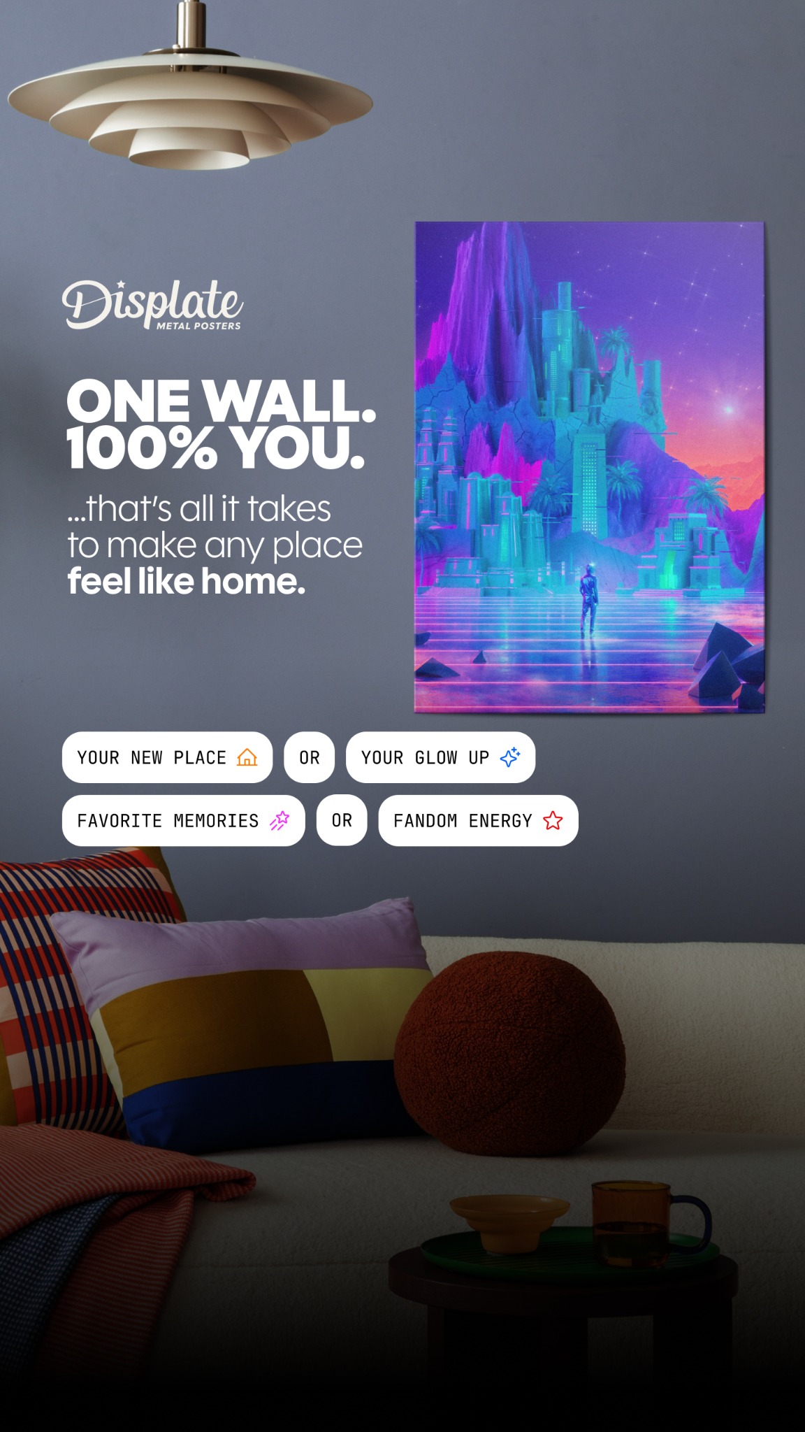 Displate Facebook ad