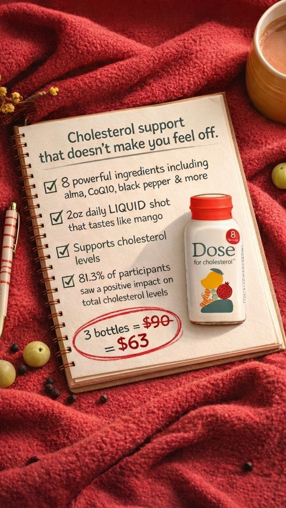 Dose for Cholesterol Facebook ad