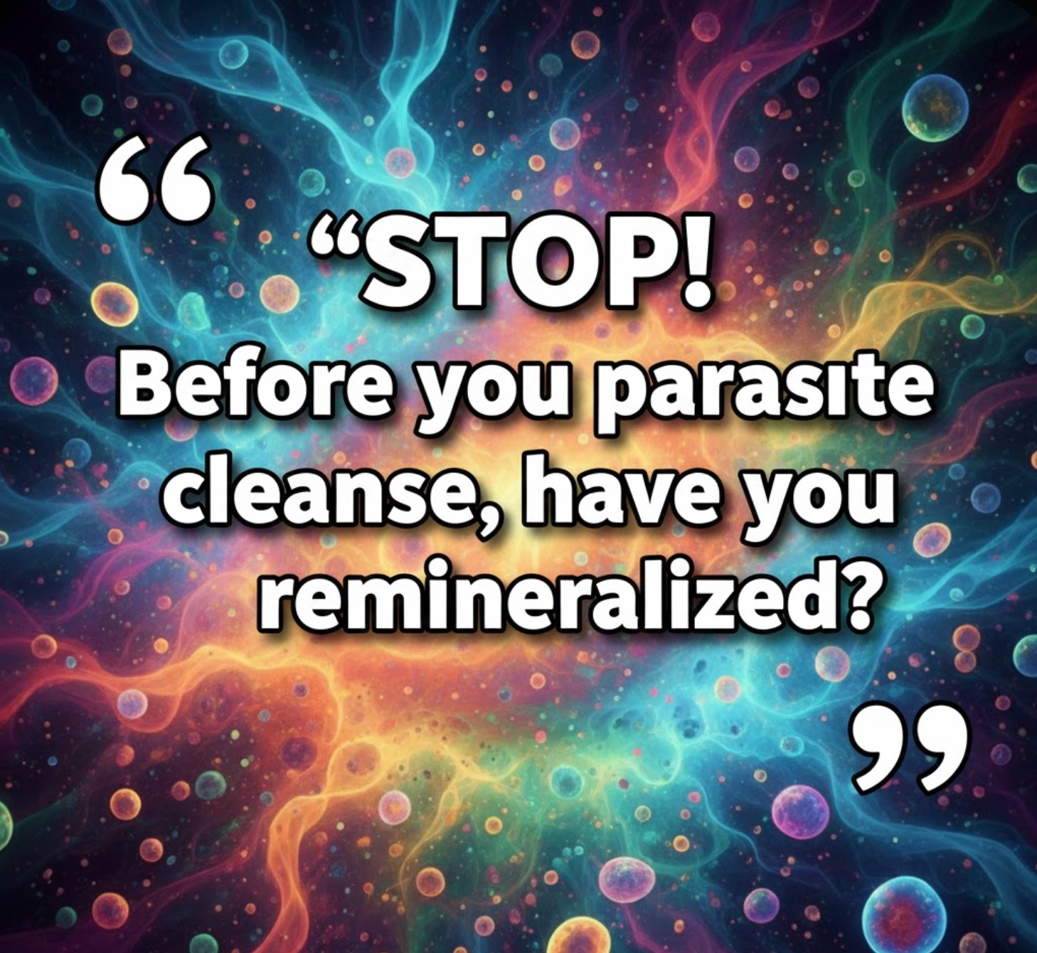 Red Rock Supplements Facebook ad: Stop Before You Cleanse. Have You Remineralized