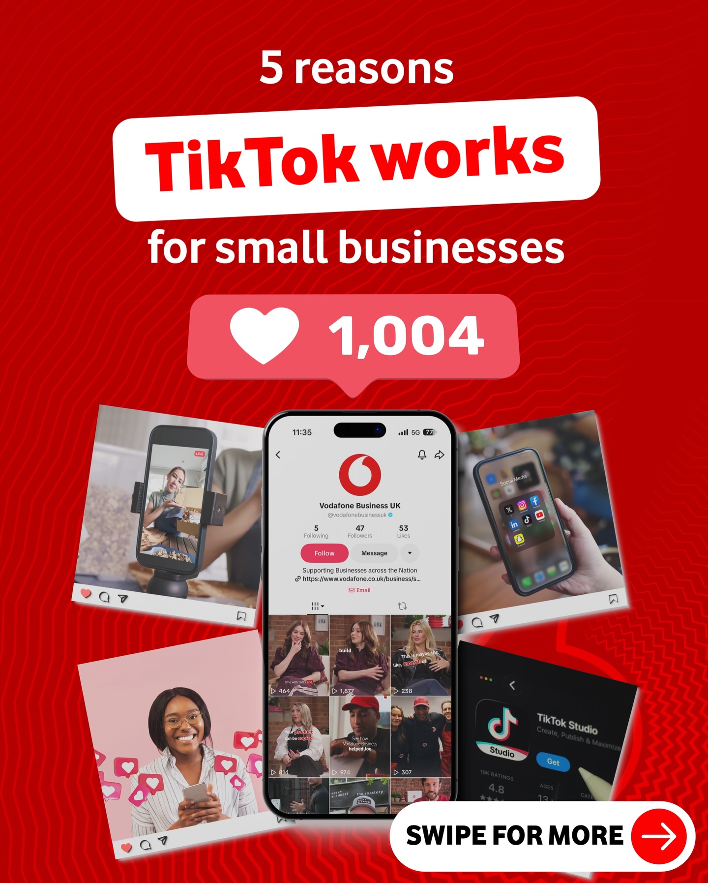 Vodafone Business UK Facebook ad