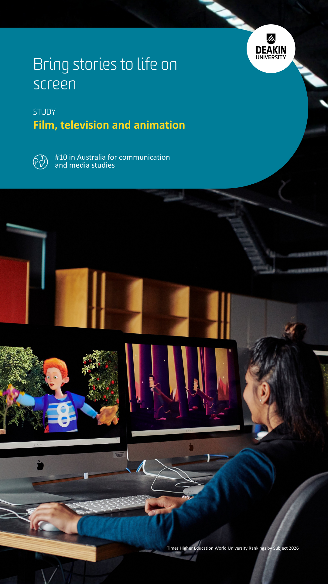 Deakin University South Asia Facebook ad: Be empowered to nurture your creative talent in…
